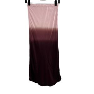 LAMade Maxi Skirt Ombre Dyed Satin XS